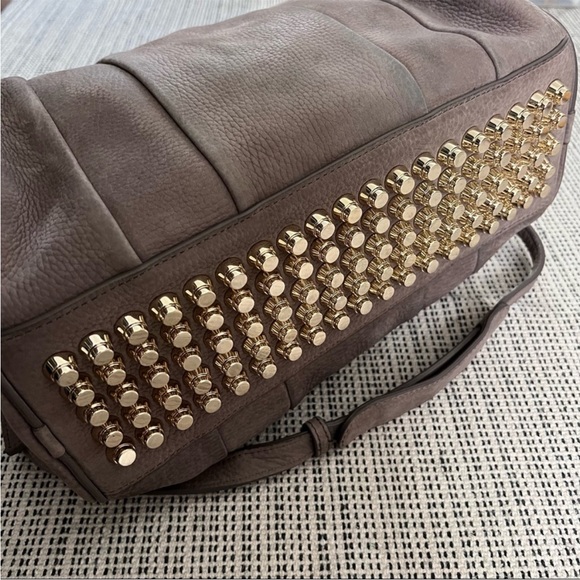 ALEXANDER WANG Large Rocco in Elephant Gray Soft Pebble and Gold - Picture 14 of 14